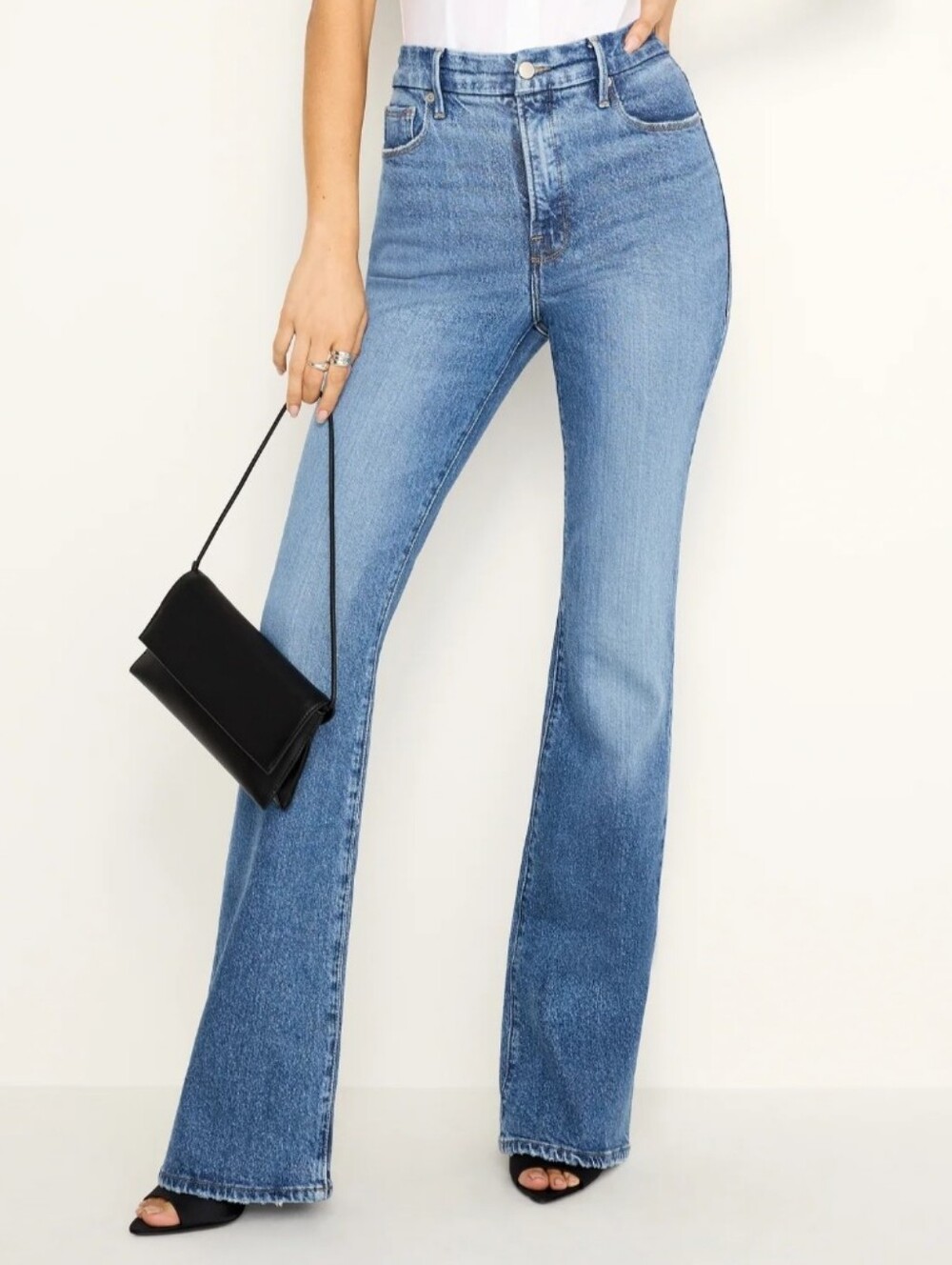 Good American Soft Tech Good Classic Bootcut Jeans Size 10 / 30 High Rise